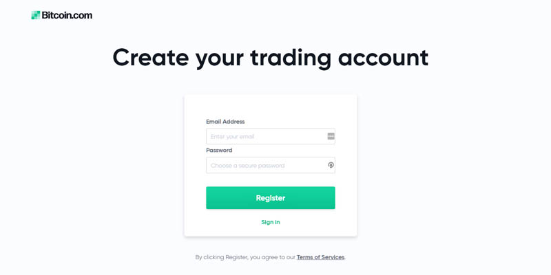 Crear una cuenta Bitcoin