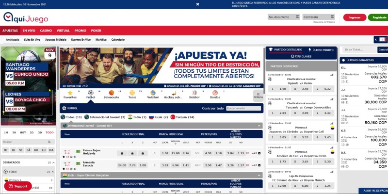 Sitio web de apuestas de Aquijuego