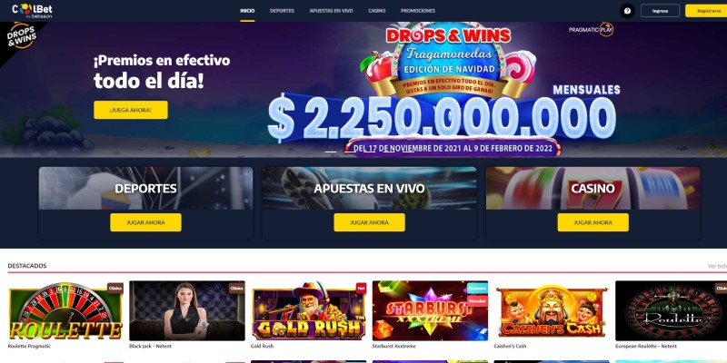 Sitio web de apuestas de Colbet