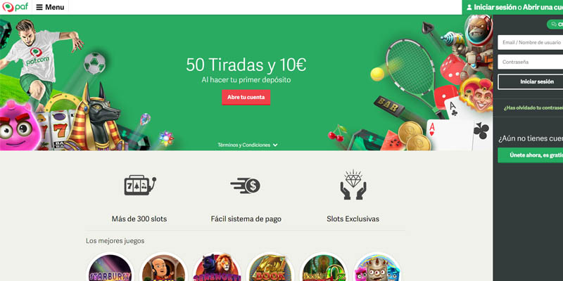 Sitio web de apuestas de Paf