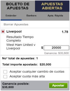 Talón de apuestas Wplay