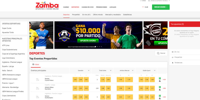 Sitio web de apuestas de Zamba