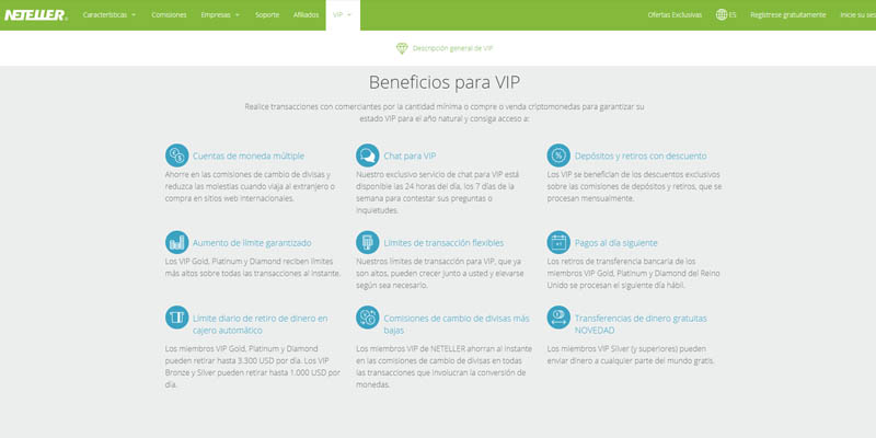 Programa VIP de NETELLER